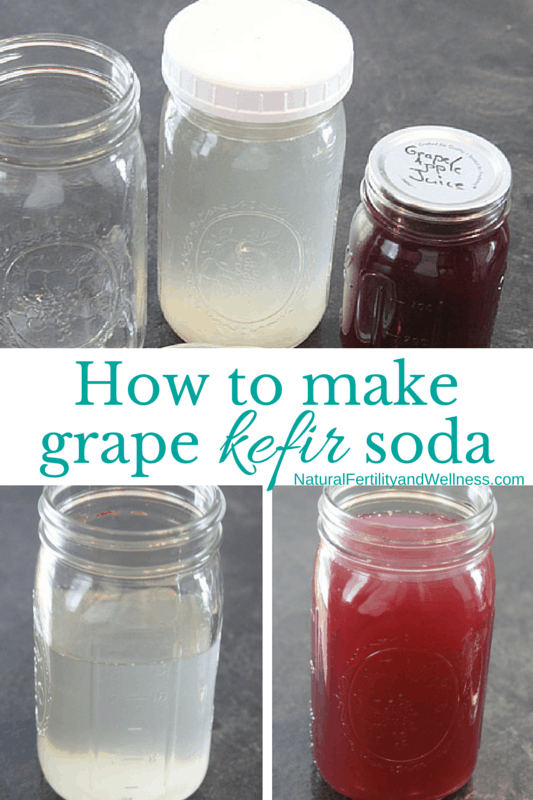 How to make grape kefir soda
