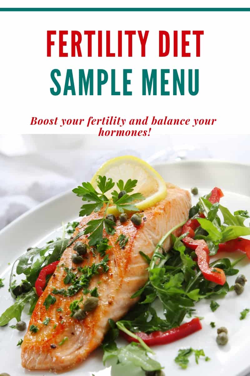 salmon sample fertility diet menu