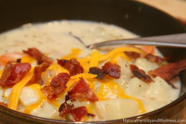 potato soup with bacon