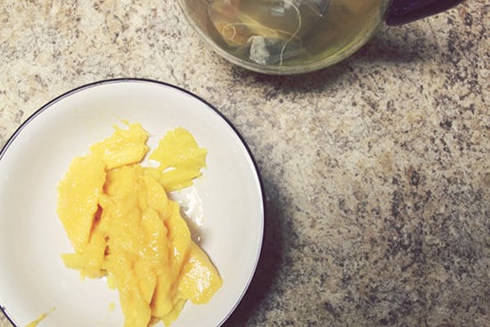 homemade mango tea