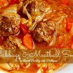 Cabbage and Meatball Soup