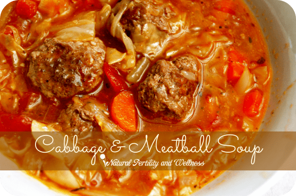 Cabbage and Meatball Soup 