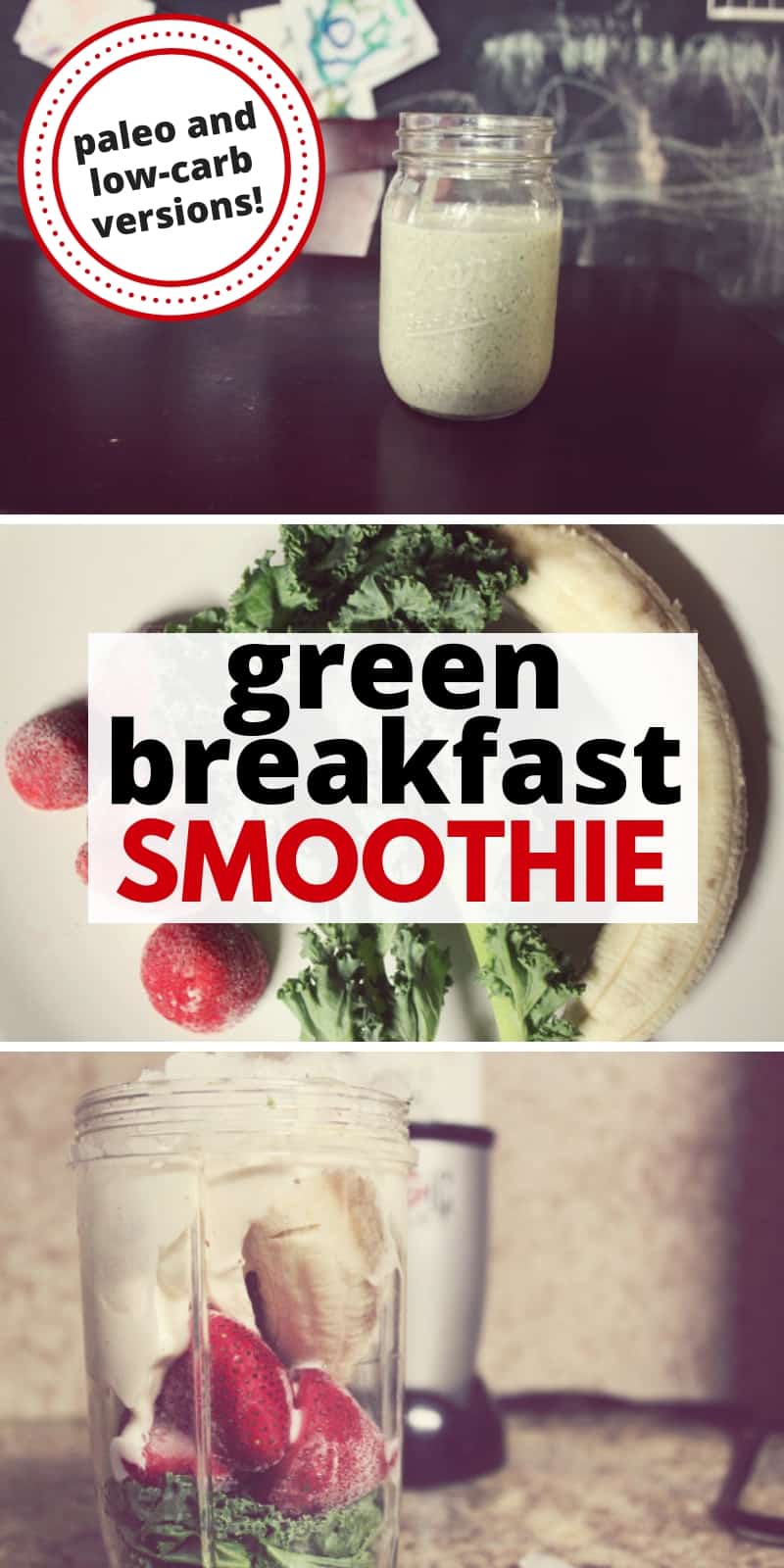 green breakfast smoothie