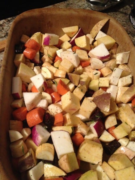 roasted root veggies