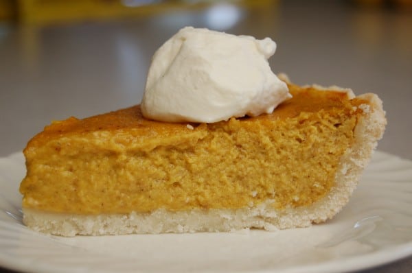 Gluten free pumpkin pie