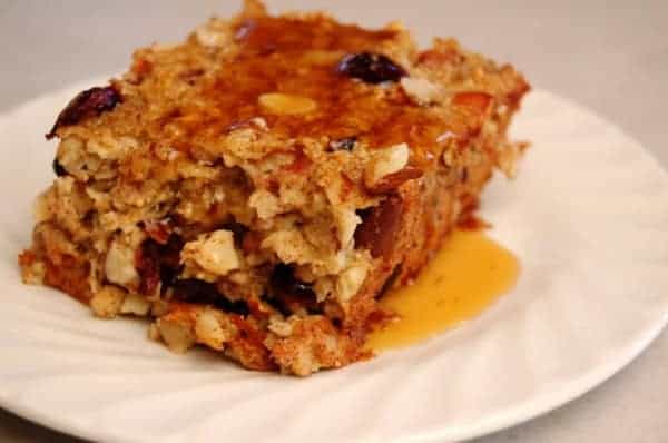 cran-apple baked oatmeal