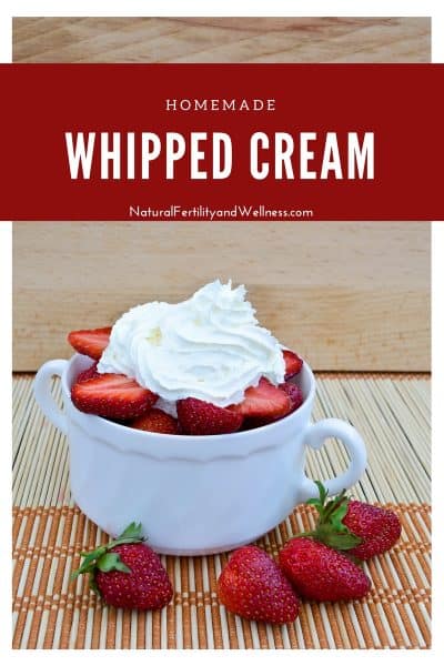 homemade whipped cream