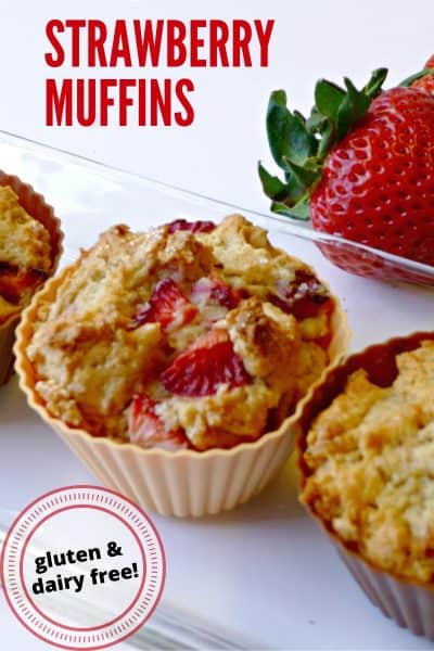 gluten-free strawberry muffins