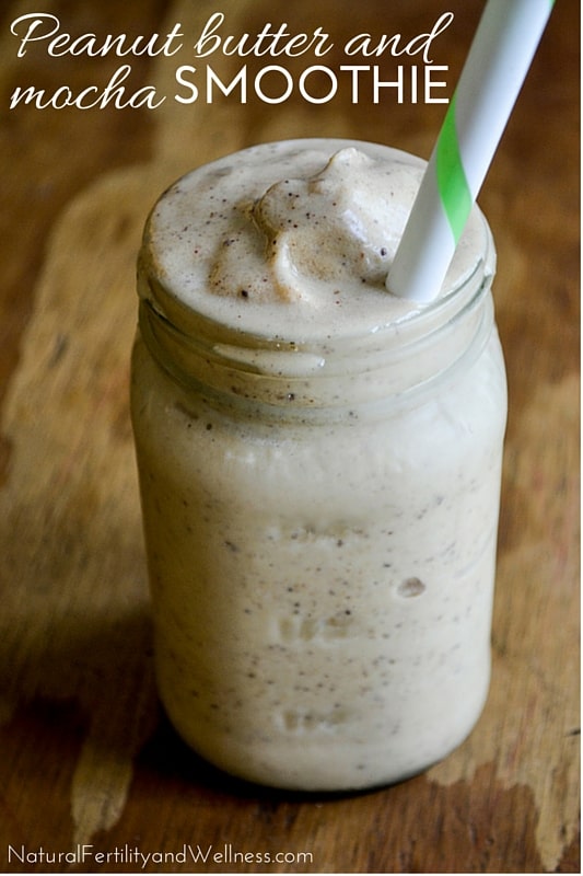 peanut butter and coffee smoothie