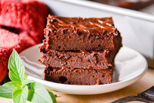 fudgy dark chocolate peppermint brownies