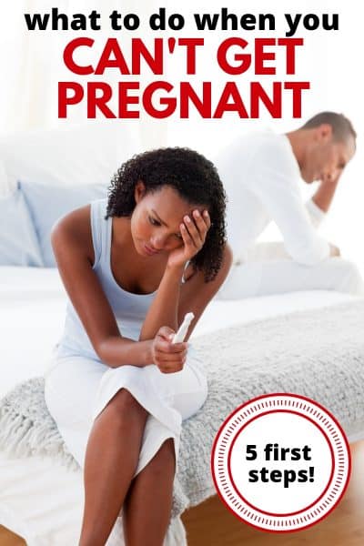 frustrated couple when you cant get pregnant